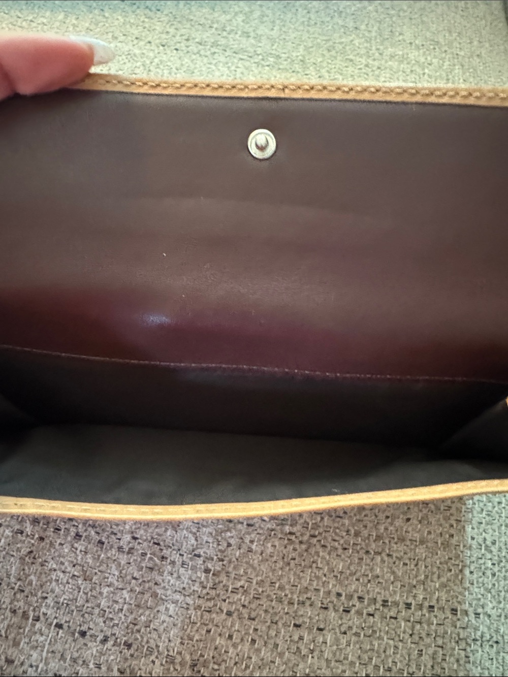 Coach Saddle Brown Leather Fold Wallet - Picture 4 of 4